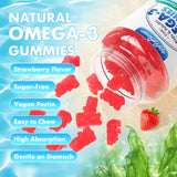 softbear representación de aceite de algas como fuente vegana de omega 3