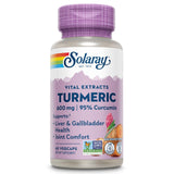 SOLARAY envase frontal de cúrcuma con etiquetado claro y confianza