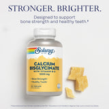 SOLARAY etiqueta de ingredientes que destaca calcio bisglicinato y D3