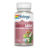 SOLARAY frasco CircuLegs vista frontal y beneficios claros
