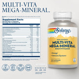 SOLARAY etiqueta con lista de vitaminas y minerales para confianza