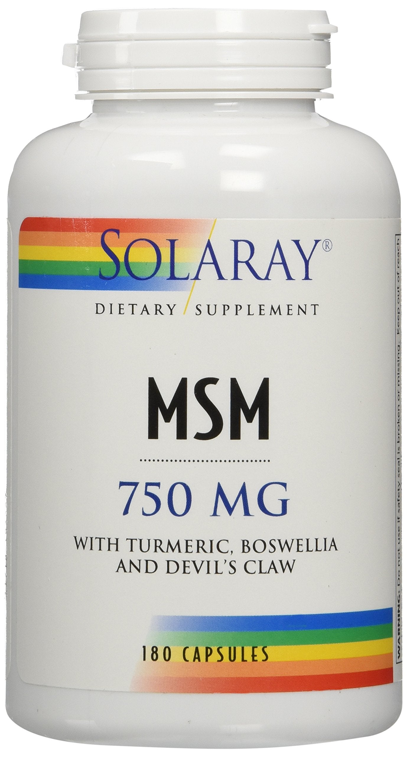 Solaray cápsulas junto a medidas y manos para mostrar tamaño y dosis práctica