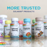 SOLARAY etiqueta de ingredientes mostrando certificación orgánica
