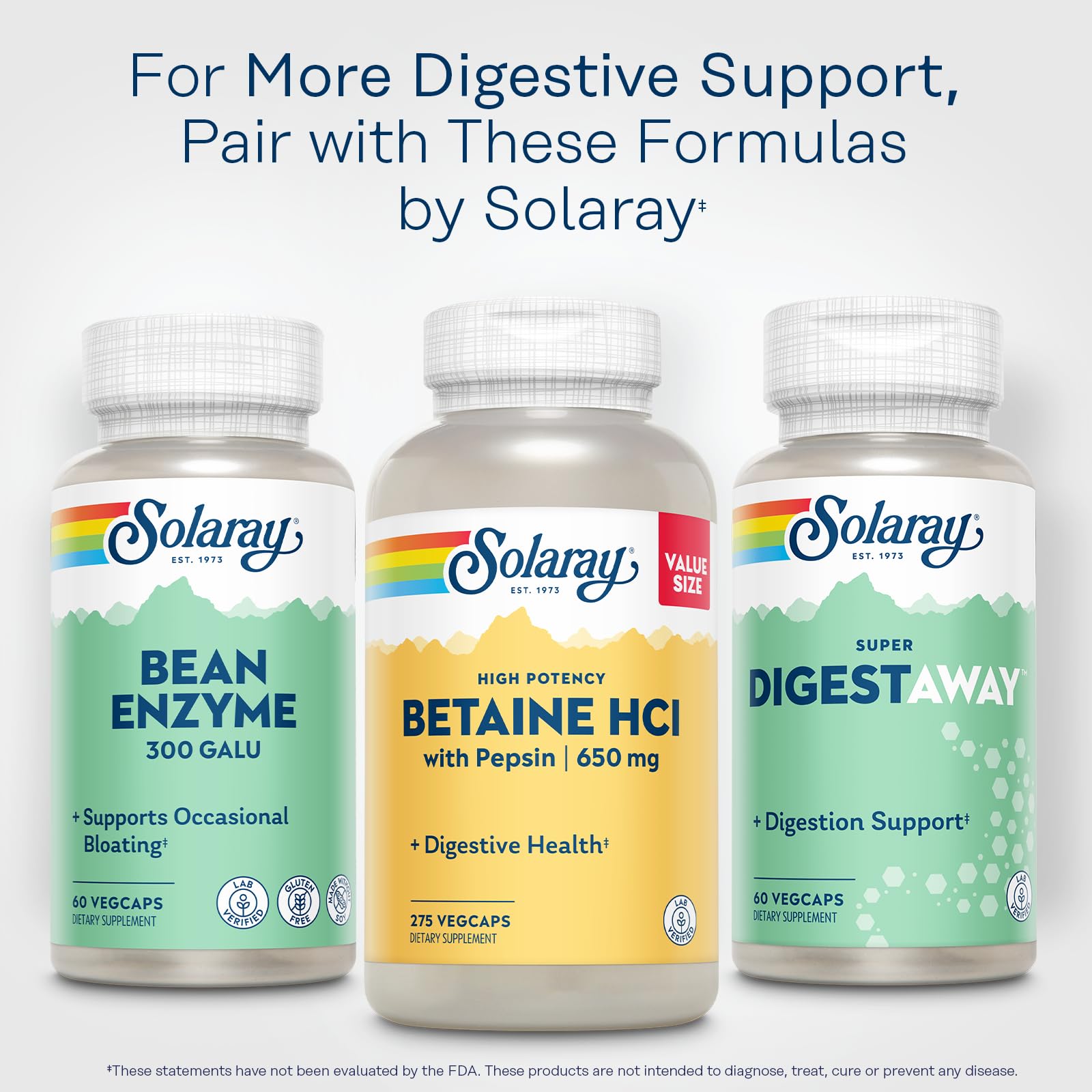SOLARAY etiqueta nutricional y sellos GMP destacando confianza y pruebas