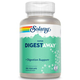 SOLARAY frasco Super Digestaway frontal mostrando 180 vegcaps y claridad de uso