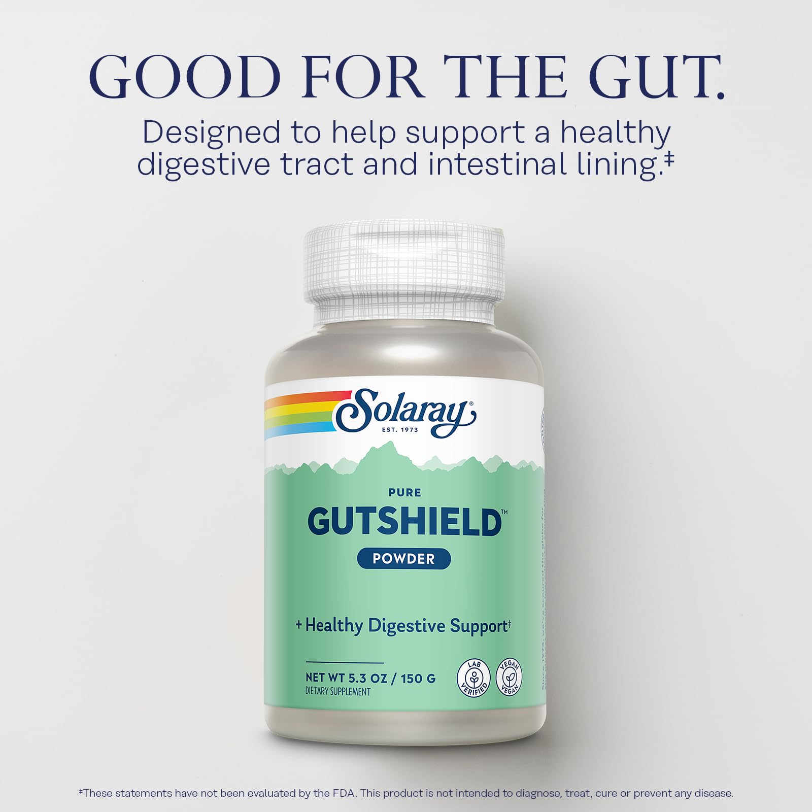 SOLARAY polvo Gutshield disuelto en vaso para consumo diario