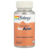 SOLARAY IbuActin frente del empaque muestra ingredientes y beneficios