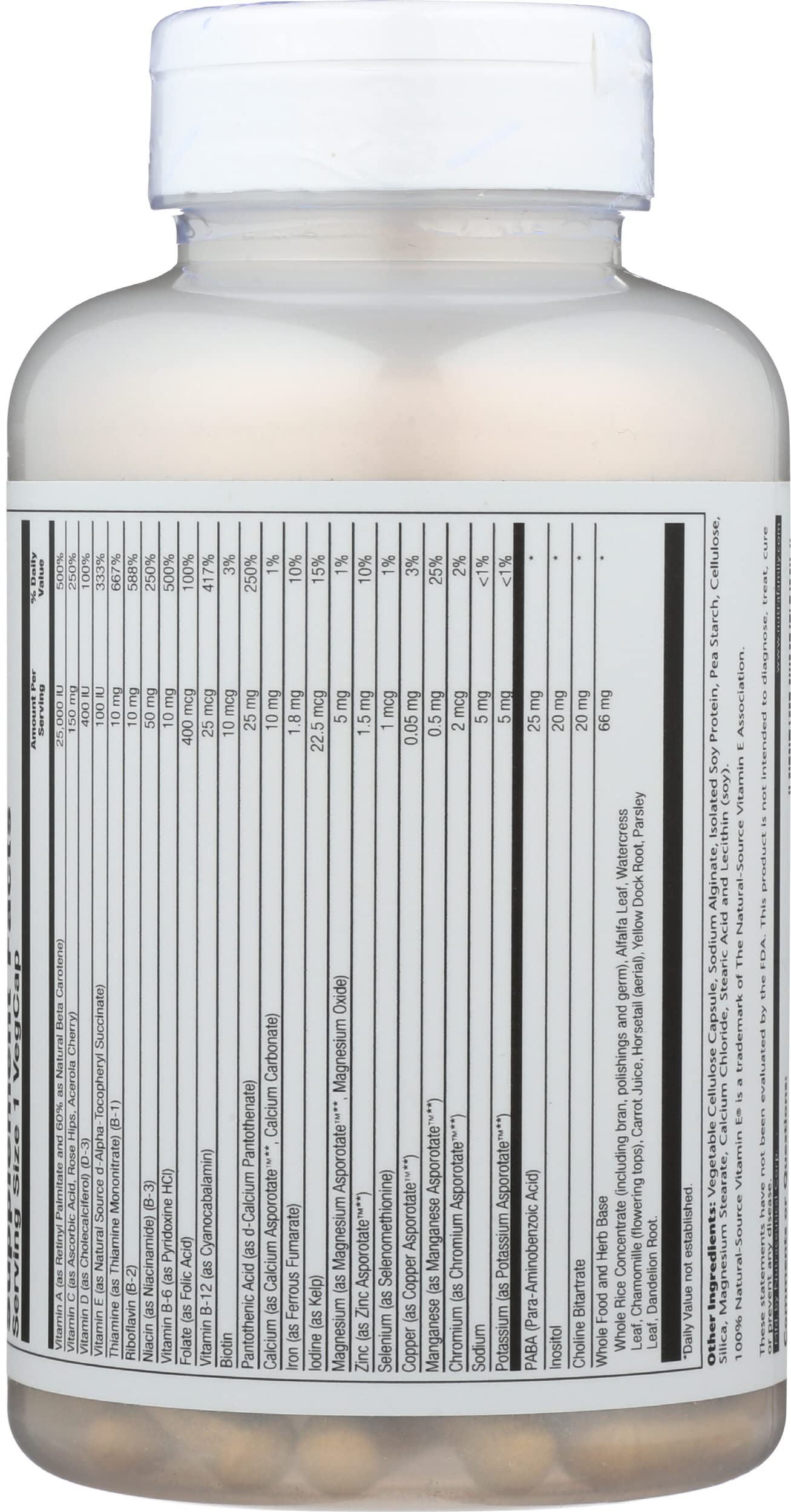 SOLARAY mezcla de alimentos integrales y hierbas que aporta perfil nutricional