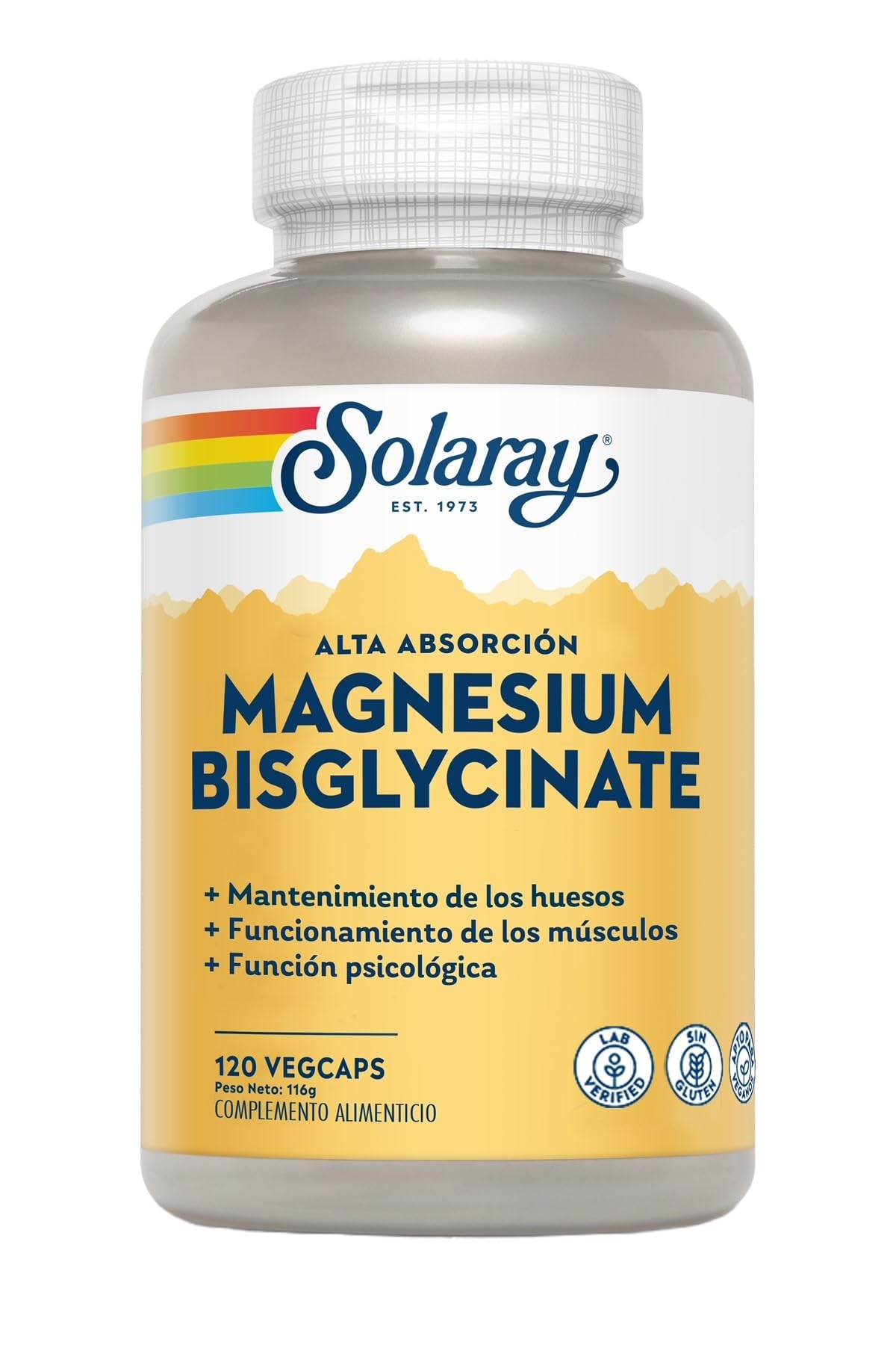 SOLARAY etiqueta de ingredientes y BioPerine para mayor absorción