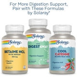 SOLARAY etiqueta con información nutricional y garantía de calidad
