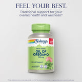 SOLARAY softgel cerca resaltando cápsula vegana y facilidad de tragar