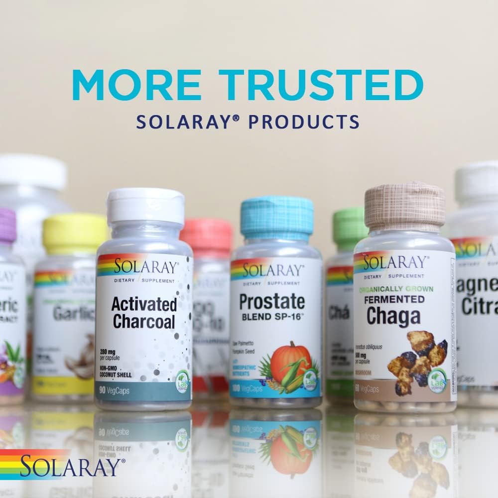 SOLARAY etiqueta nutricional clara que muestra vitaminas y minerales