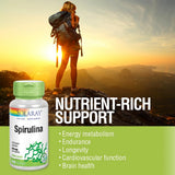 SOLARAY etiqueta nutricional mostrando ingredientes y pureza