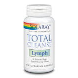 SOLARAY frasco Total Cleanse Lymph frontal mostrando la presentación y beneficio de apoyo herbal