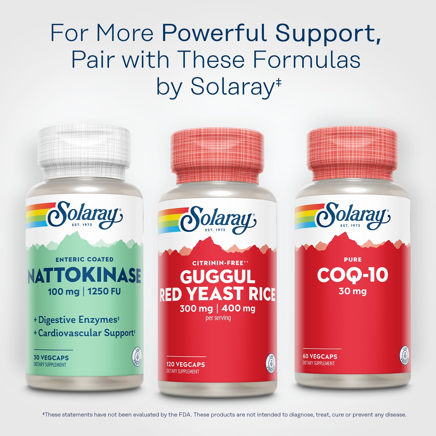 SOLARAY suplemento junto a frutas en cocina sugiere uso responsable