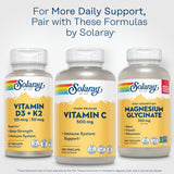 SOLARAY producto en mesa con frutas cítricas para contexto diario