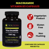 SOLDERM enfoque en textura de la cápsula de celulosa y aspecto natural