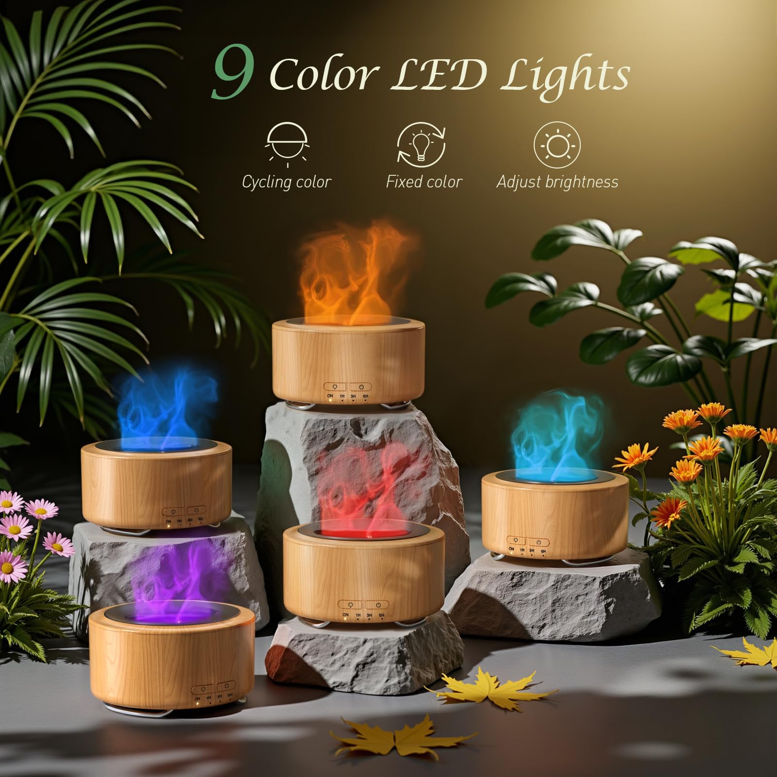 SOLEILHOME difusor en sala de yoga creando calma y ambiente relajante