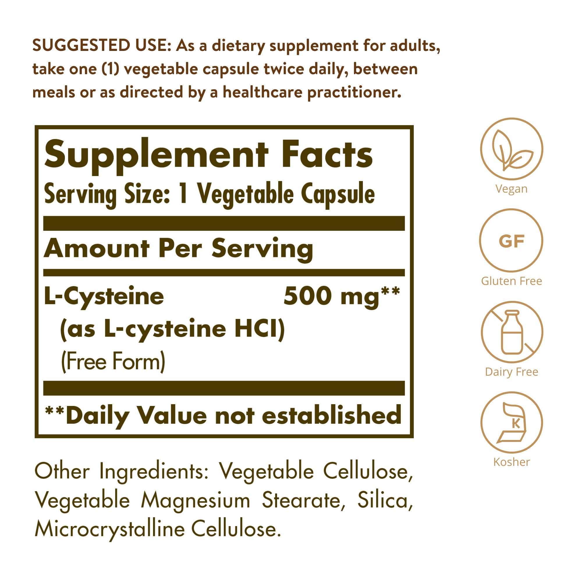 Solgar textura de cápsula vegetal para absorción optimizada y pureza