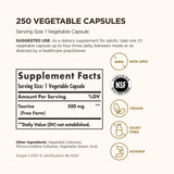 Solgar cápsula vegetal abierta para ver forma y facilitar absorción rápida