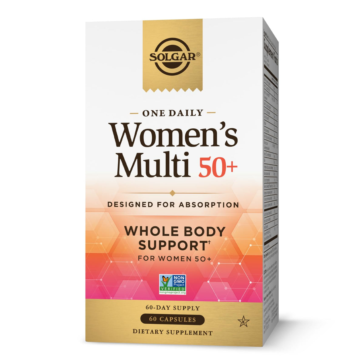 Solgar envase frontal One Daily Women 50 muestra información clara y beneficios