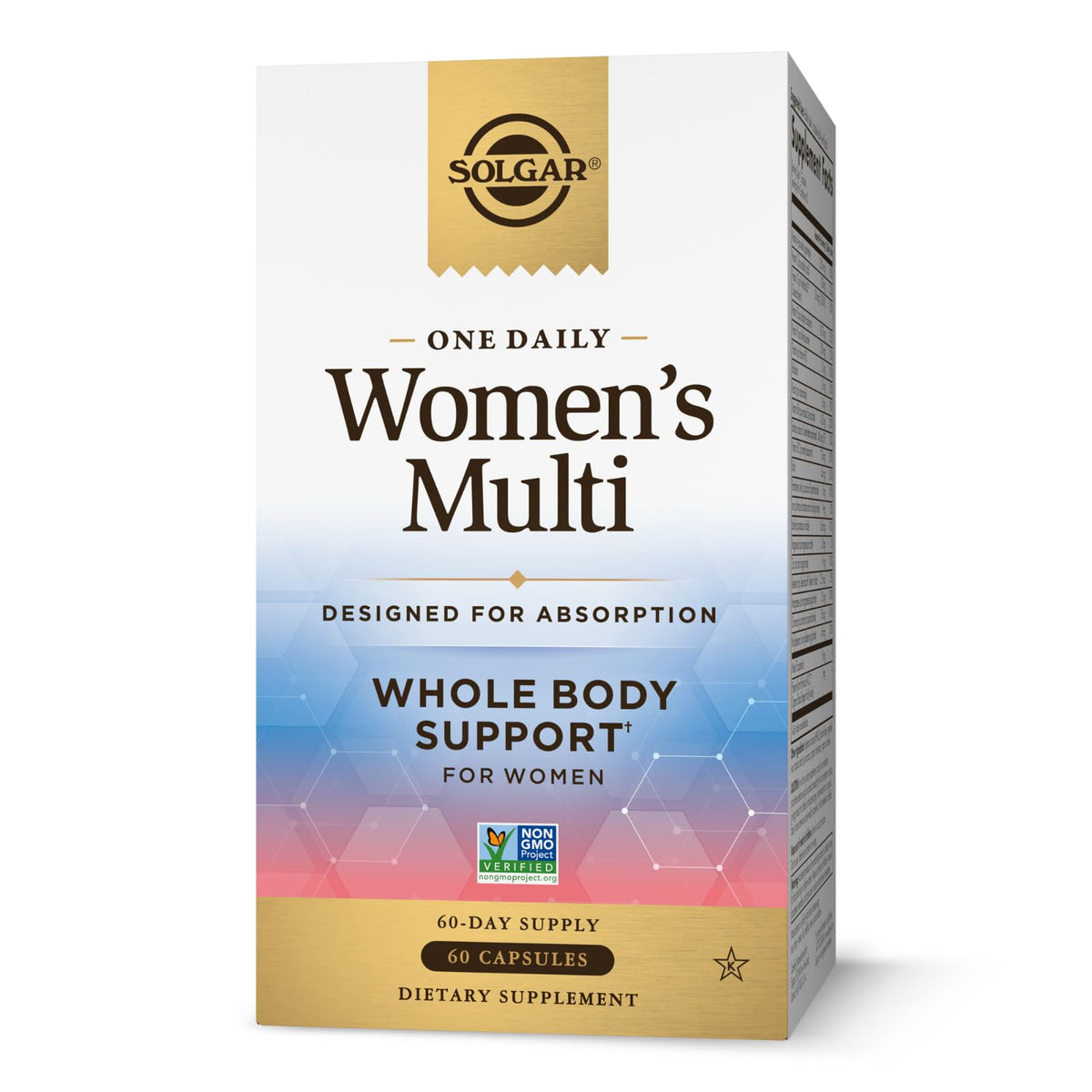 Solgar envase frontal One Daily Women's Multi mostrando diseño y cantidad