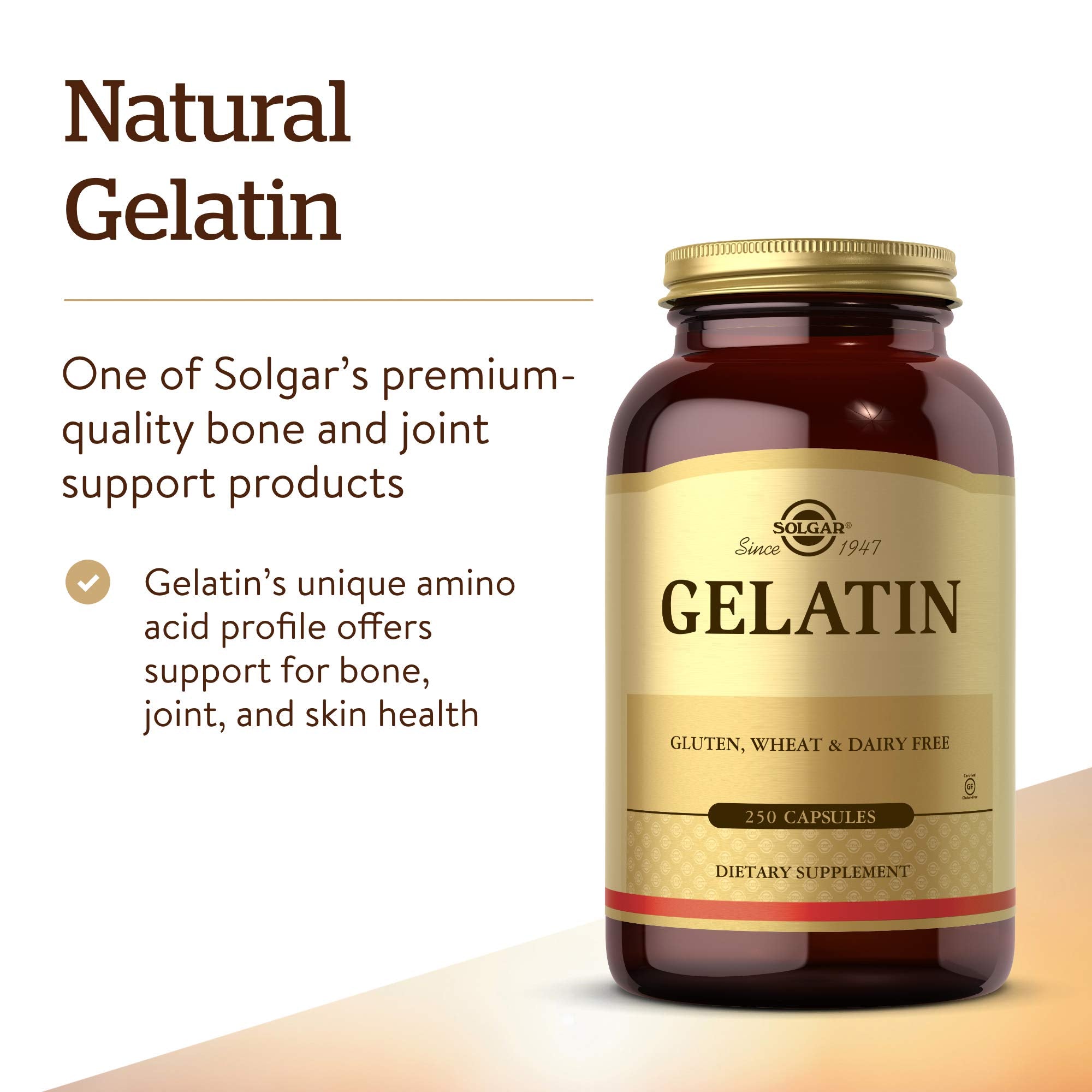 Cápsula Solgar Gelatin en mano para comparar tamaño y facilidad de toma