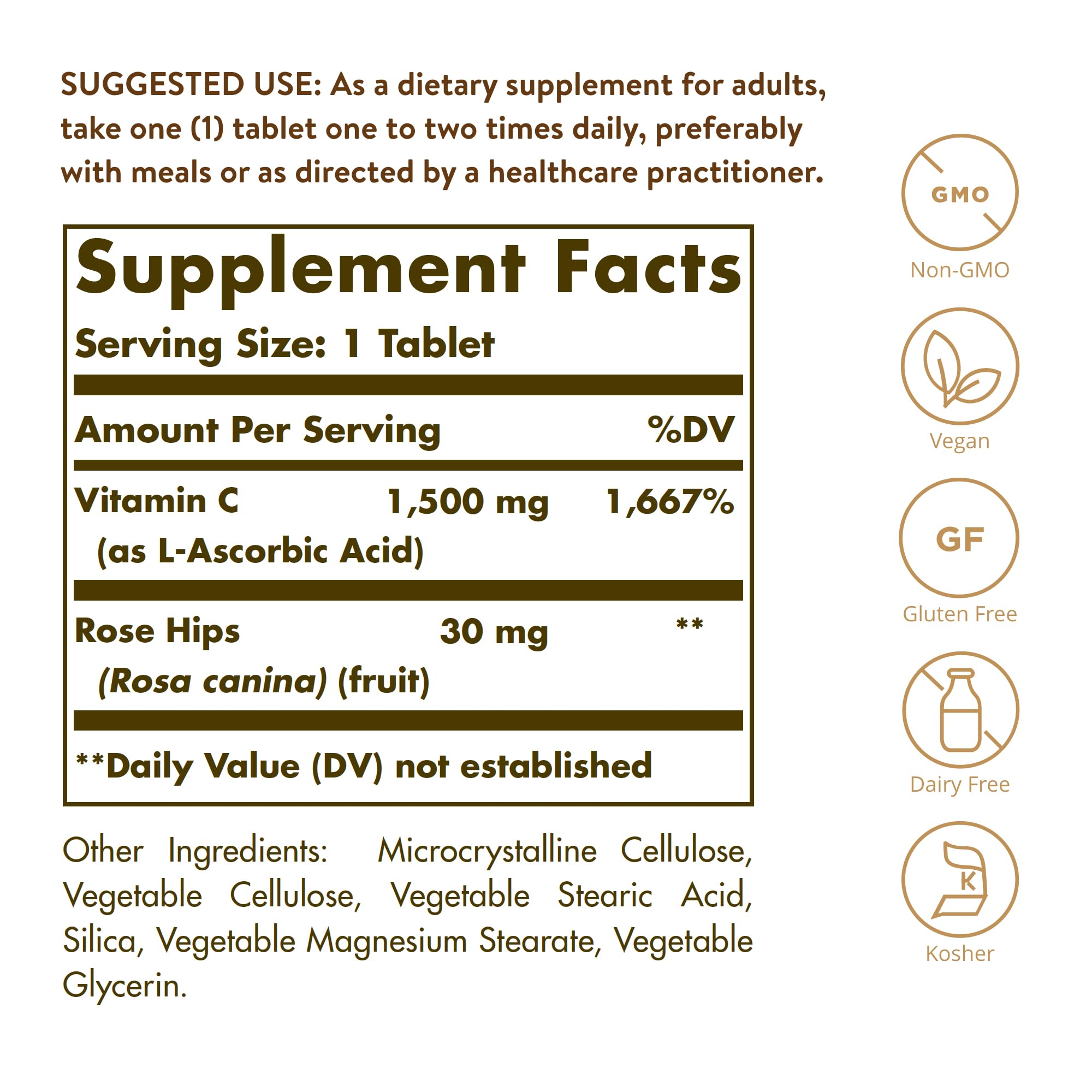 Solgar tableta en primer plano evidenciando forma y calidad de formulación