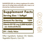 Solgar softgel primer plano de textura oleosa para mejor absorción