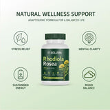 Soluma polvo de extracto de Rhodiola mostrando pureza y calidad orgánica