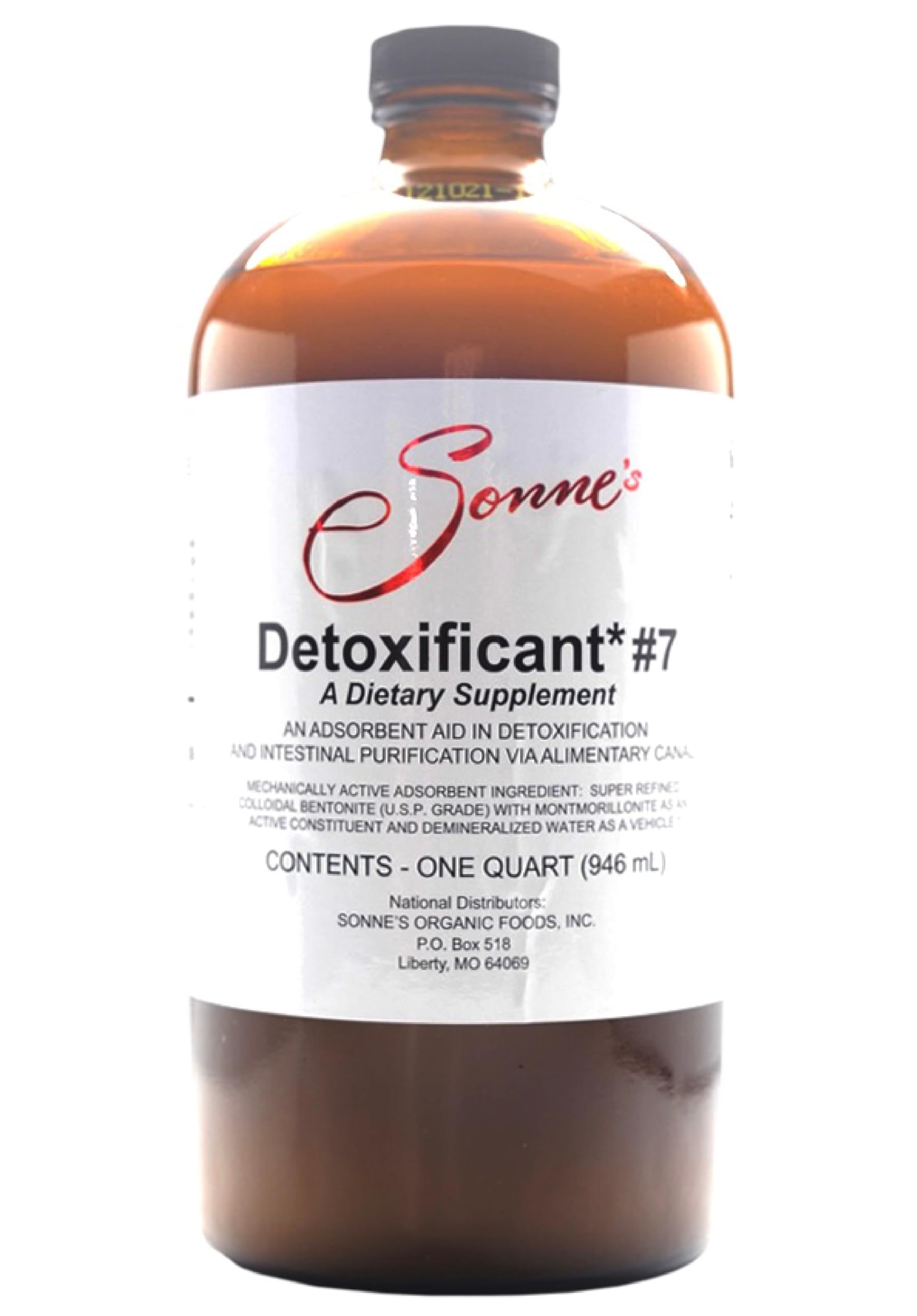Sonne's frasco frontal de 32 oz mostrando el envase y facilidad de vertido