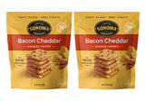 Sonoma Creamery paquete frontal Bacon Cheddar mostrando diseño y tamaño