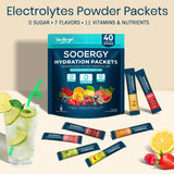 Sooergy primer plano del polvo mostrando textura fácil de disolver