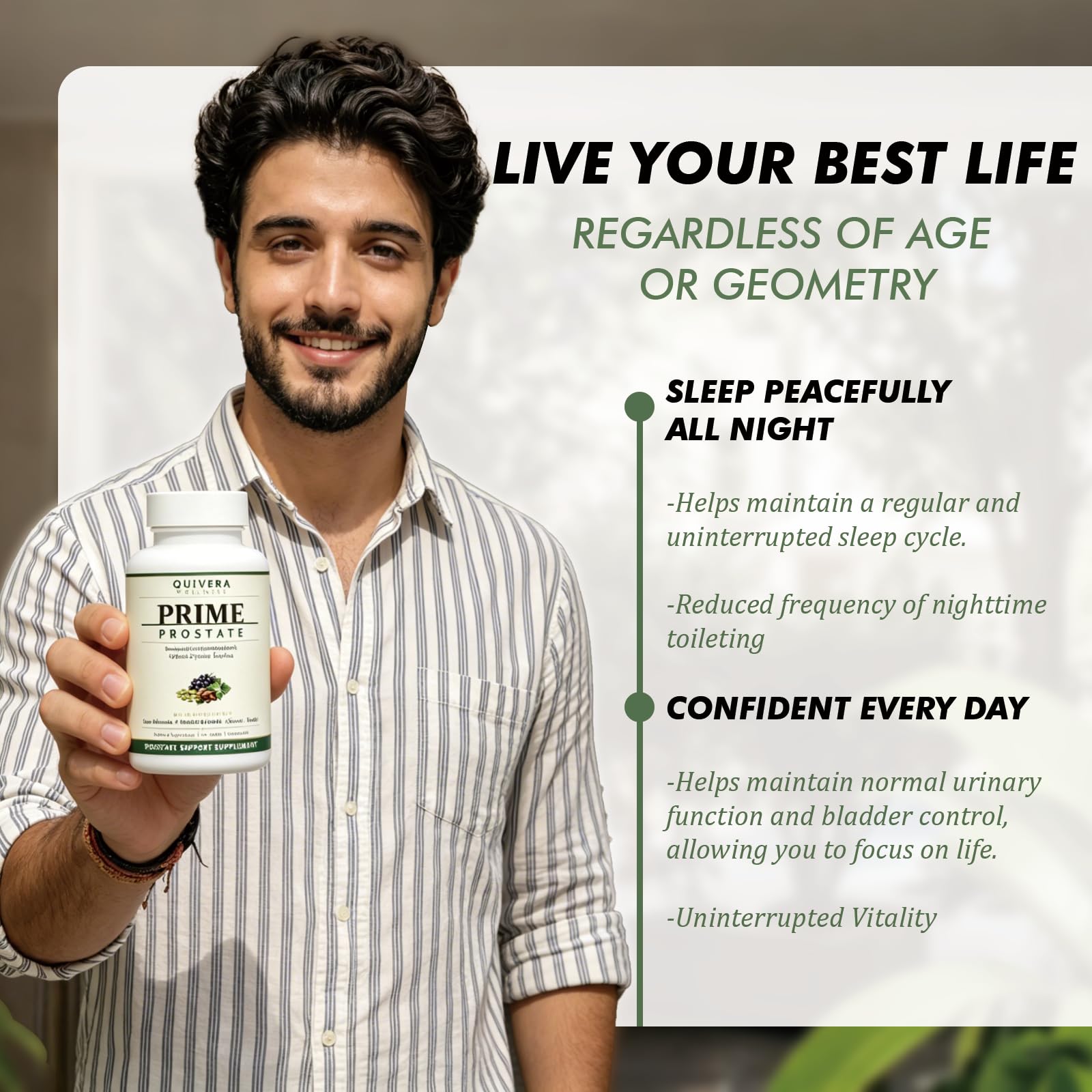 SOOTHIVA Rrime Prostate en ambiente de cuidado personal masculino moderno