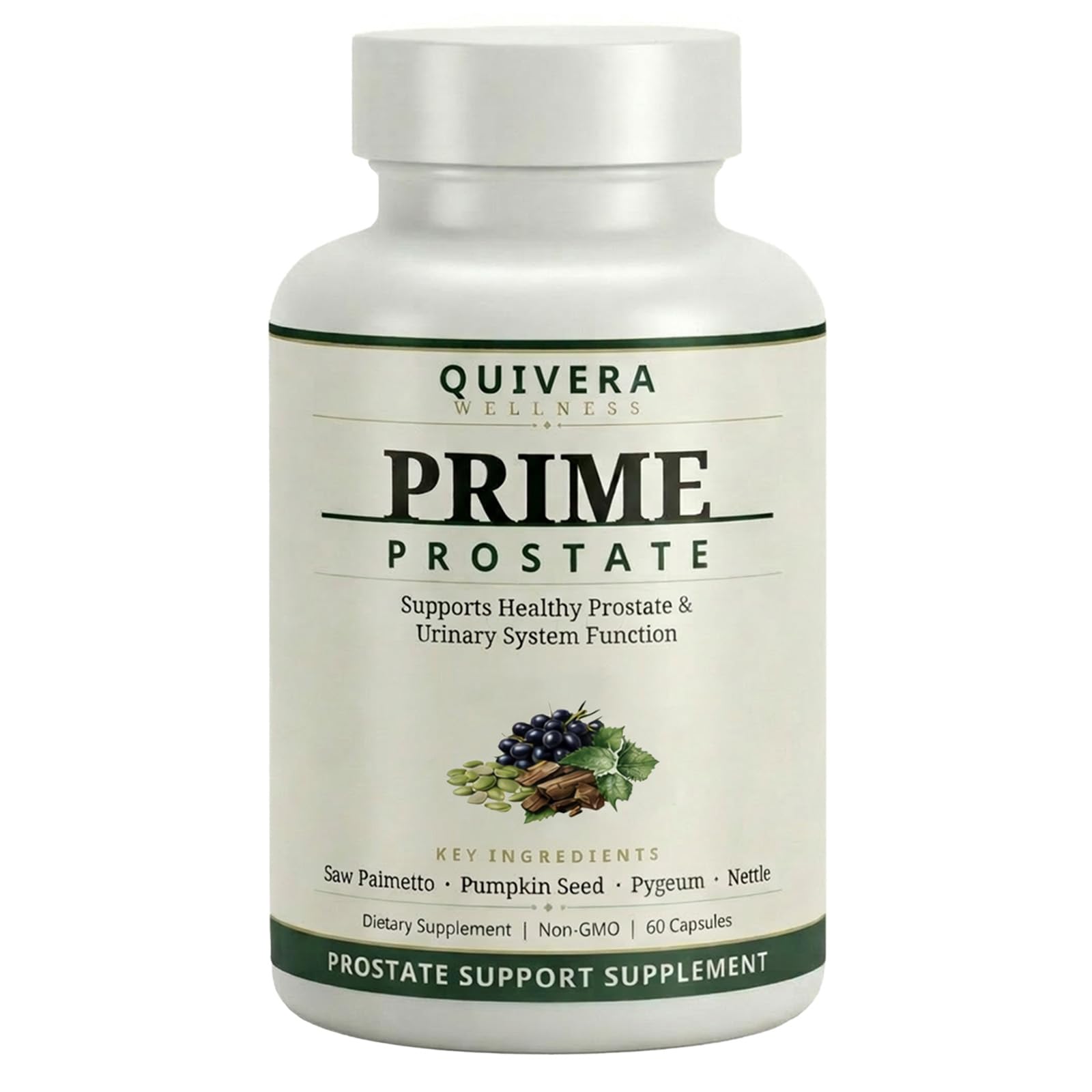 SOOTHIVA Rrime Prostate Quivera frontal mostrando diseño claro y dosis