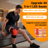 SORALEK close-up de LEDs 660nm y 850nm mostrando terapia de luz eficaz