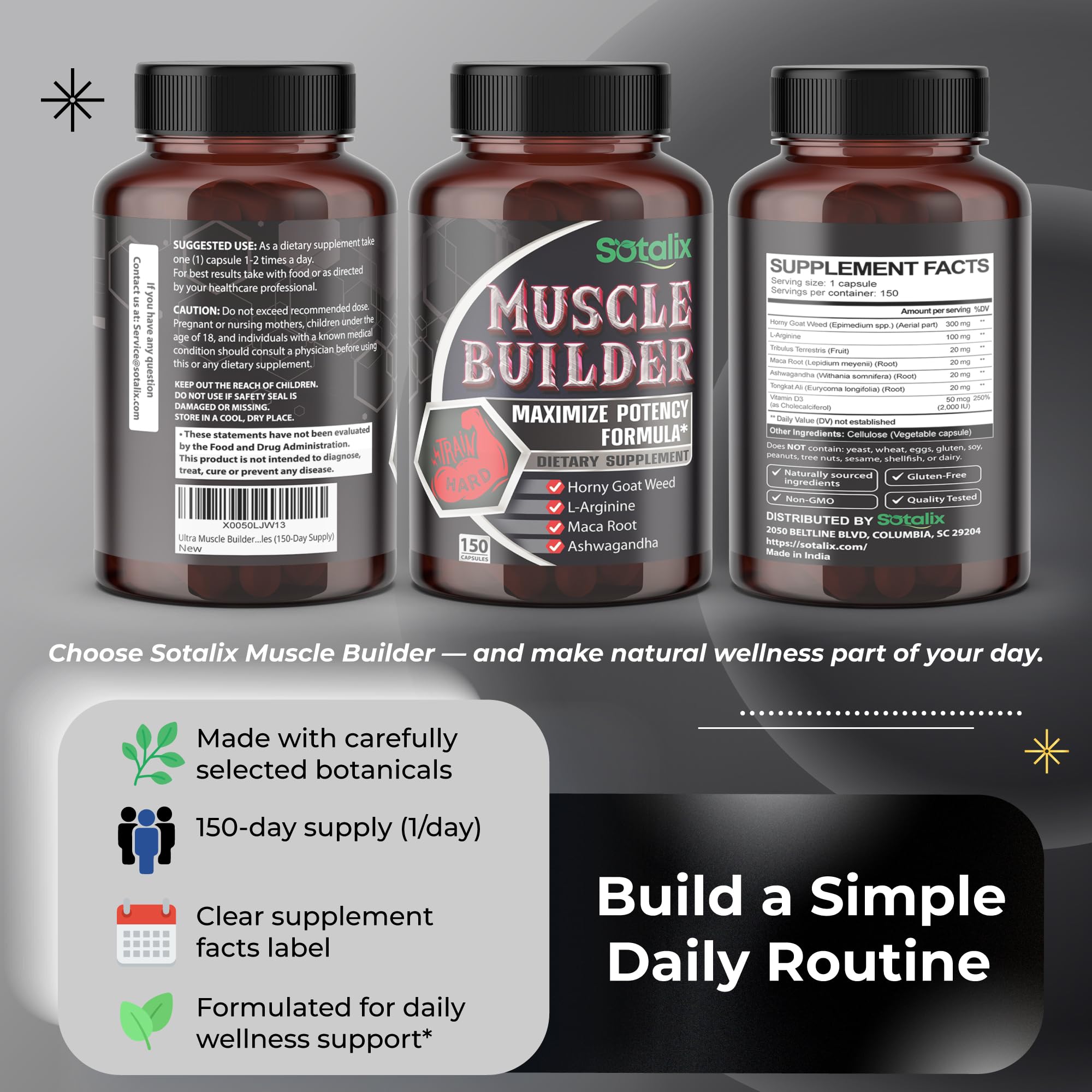SOTALIX SUPPLEMENT atleta en gimnasio, suplemento para recuperación