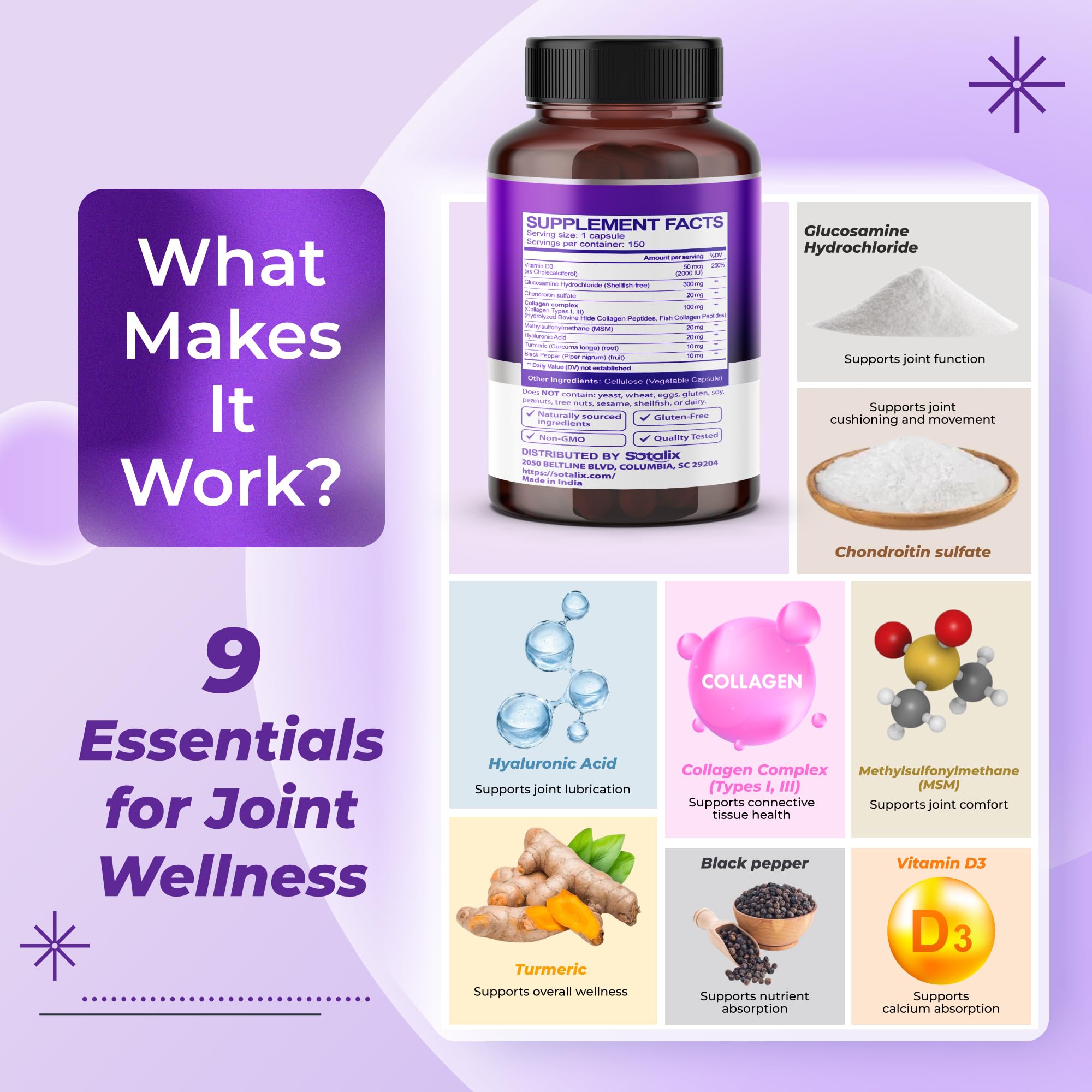 SOTALIX SUPPLEMENT mezcla de polvos e ingredientes crudos para perfil visual