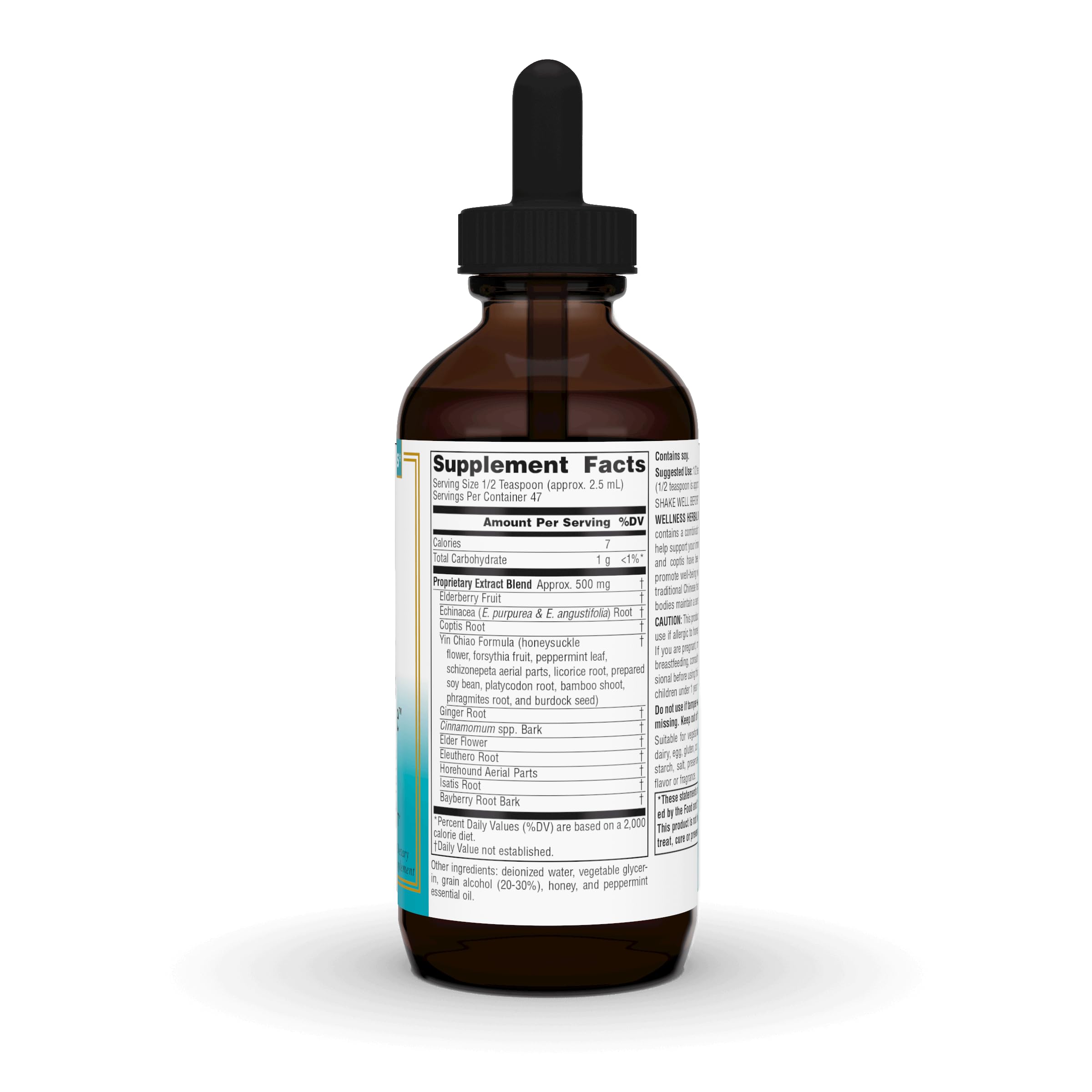 Source Naturals botella enfocando etiqueta con legibilidad y detalles claros