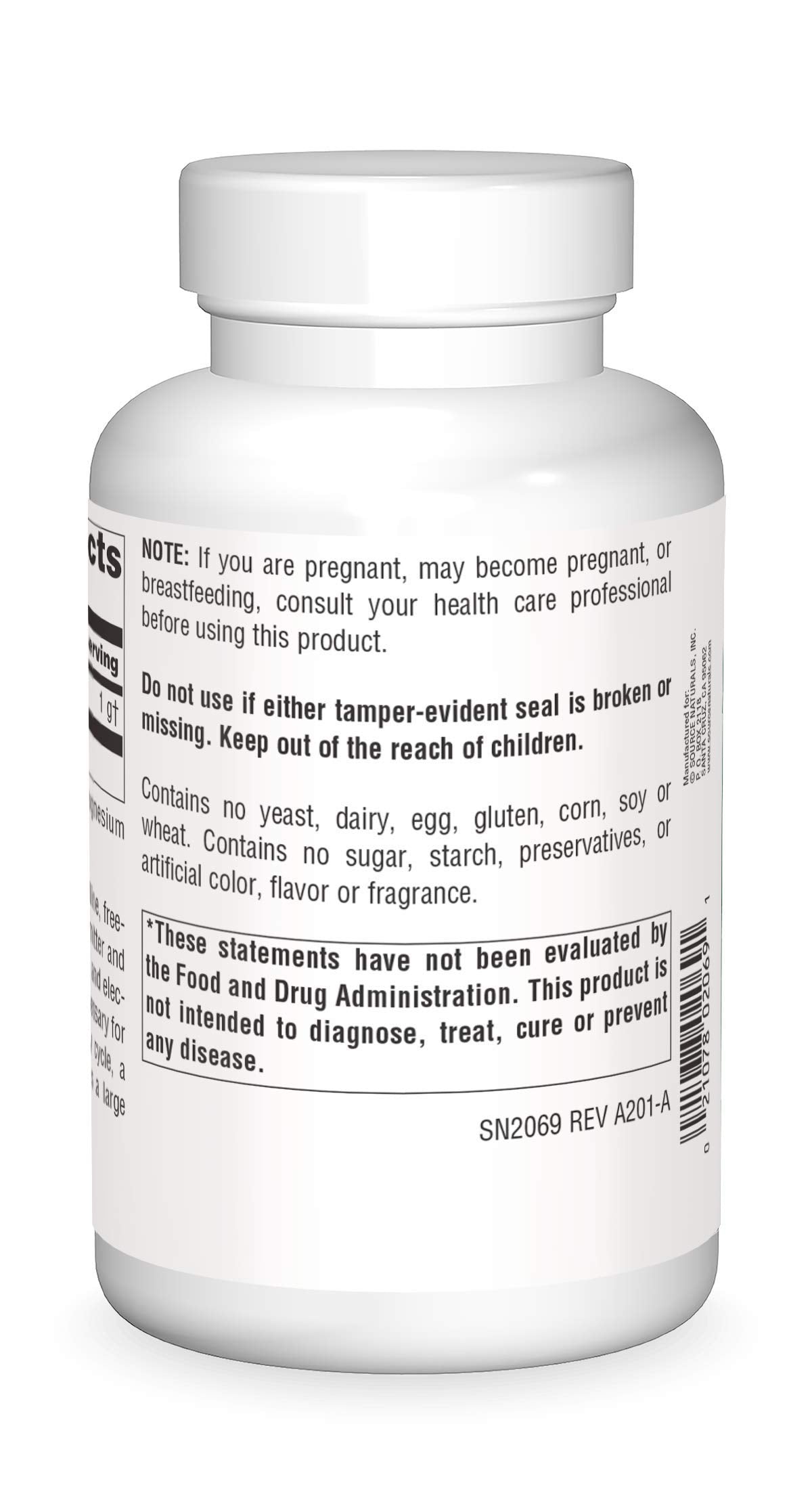 Source Naturals cápsula abierta mostrando textura cristalina y fácil absorción