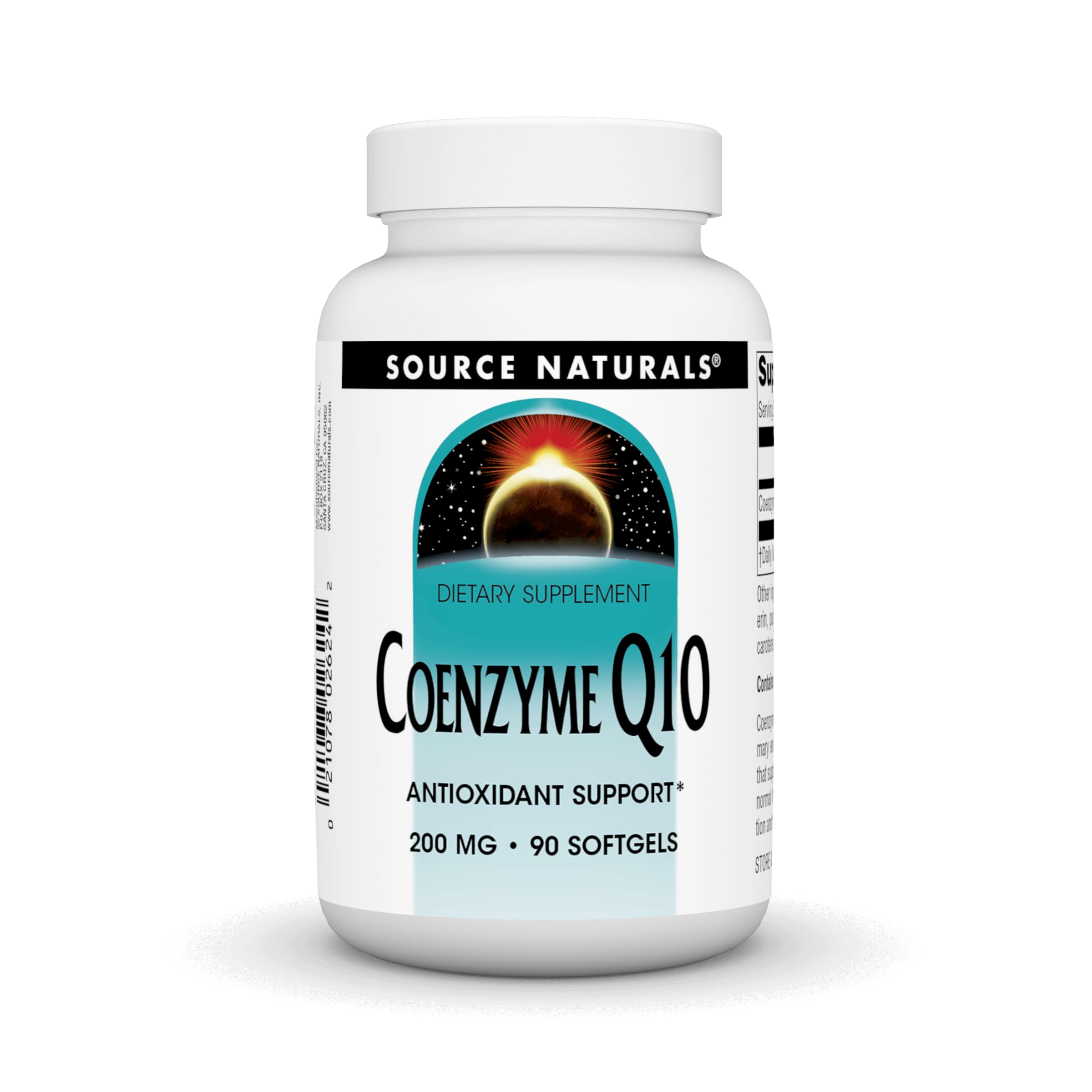 Source Naturals envase frontal claro mostrando 200 mg y 90 softgels, confianza y pureza