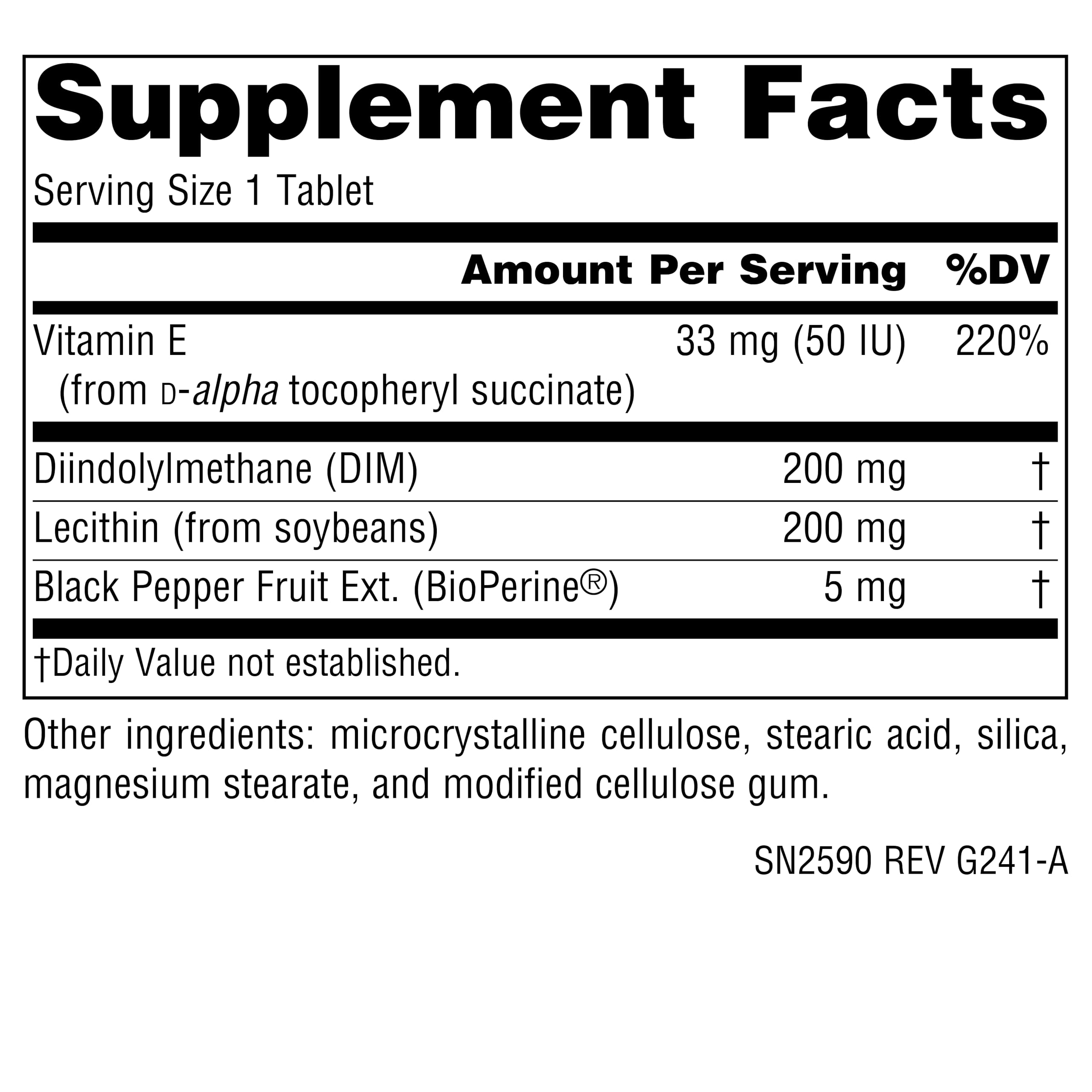 Source Naturals primer plano de una tableta destacando forma y recubrimiento