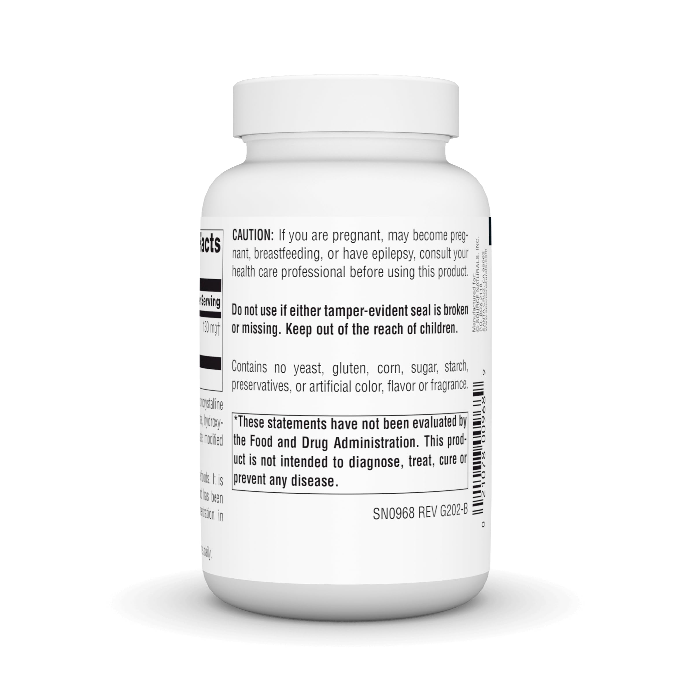 Source Naturals tabletas en mano para comparar tamaño y dosificación práctica