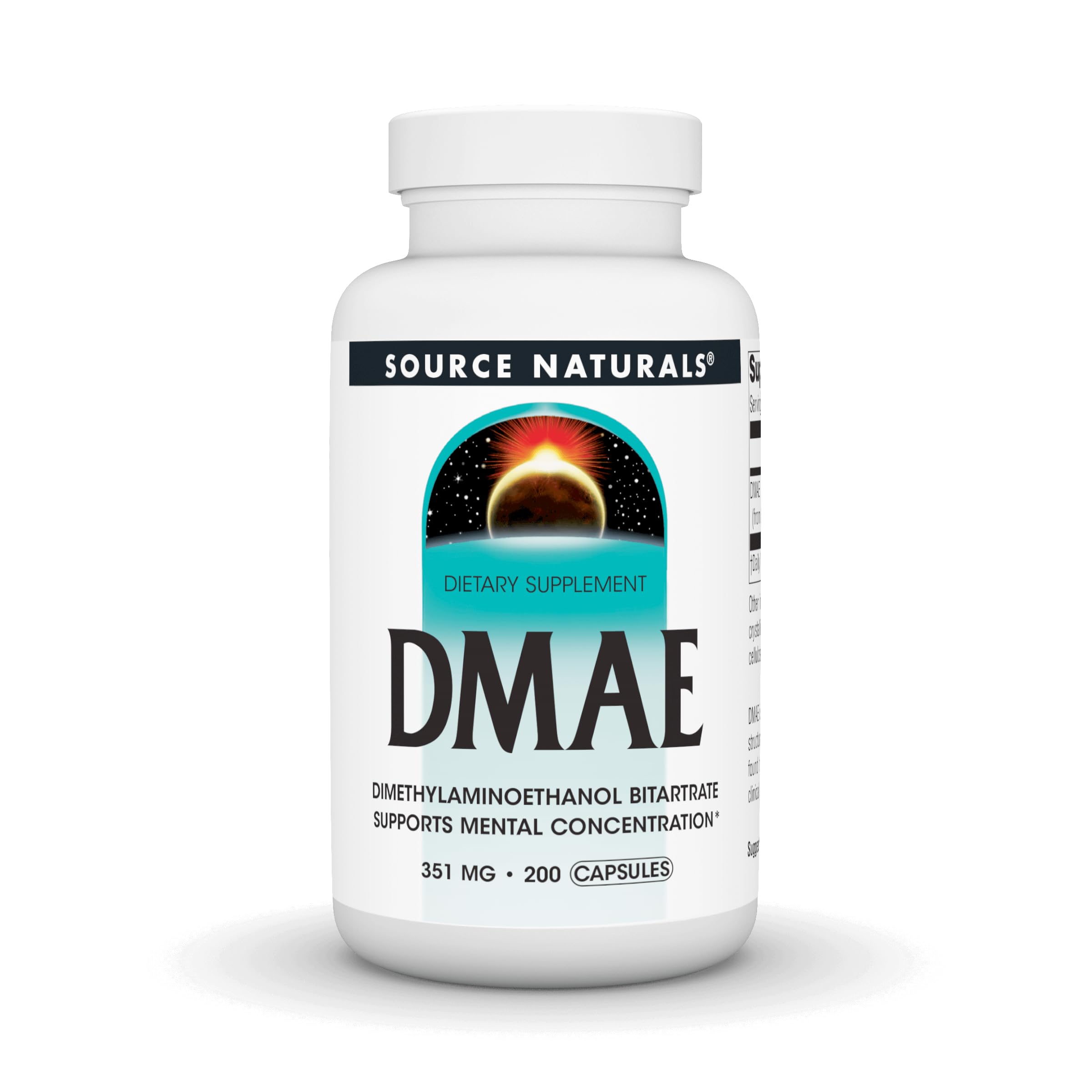 Source Naturals frasco frontal mostrando etiqueta y beneficio de concentración