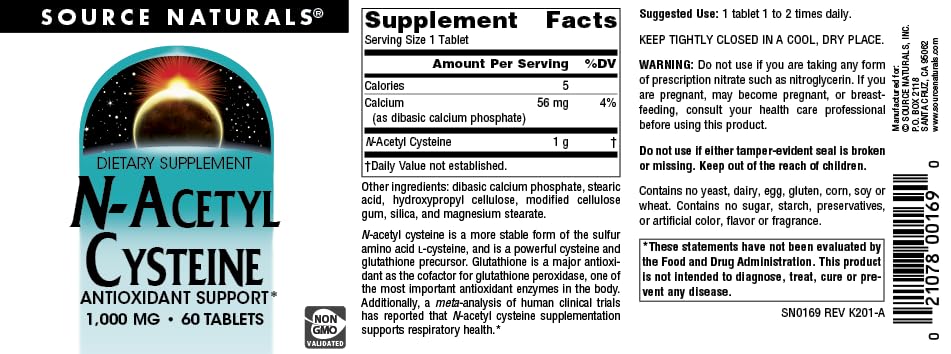 Source Naturals tabletas en mano para comparar escala y dosificación