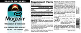 Source Naturals etiqueta nutricional en primer plano para verificar ingredientes