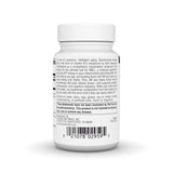 Source Naturals etiqueta nutricional en primer plano con información de dosificación
