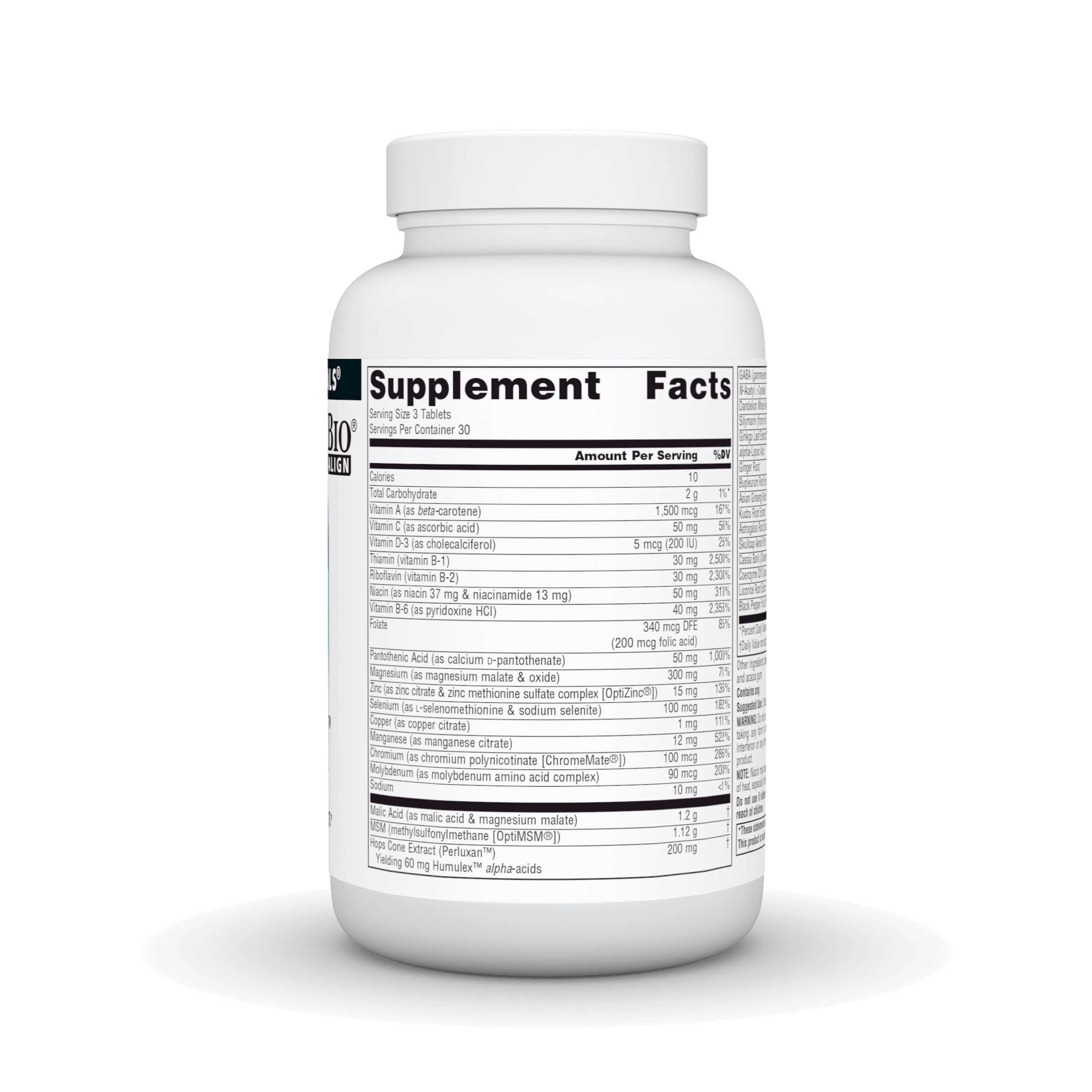Source Naturals tabletas Fibro-Response en mano para comparar tamaño y escala