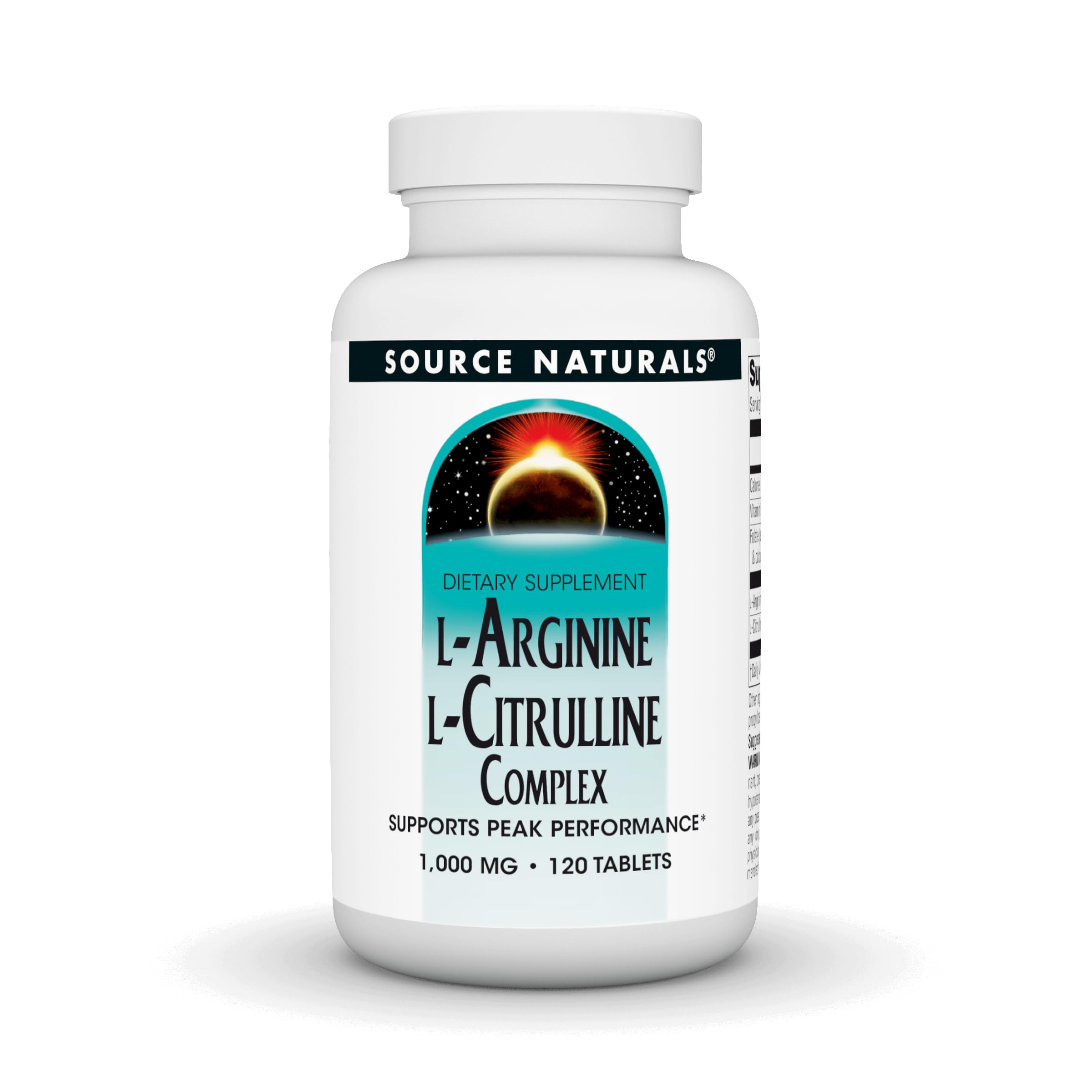 Source Naturals frasco delantero mostrando 120 tabletas y etiqueta clara