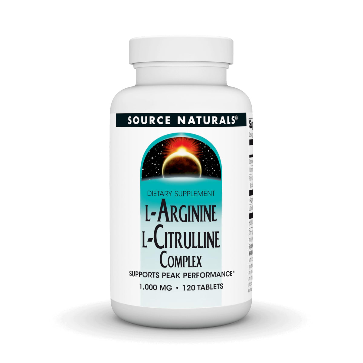 Source Naturals frasco delantero mostrando 120 tabletas y etiqueta clara